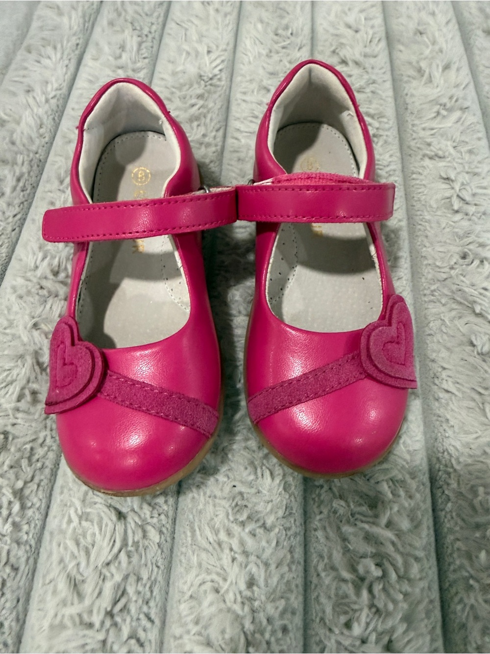 New Size 8 L’Amour Girls' Pink Heart Mary Jane Shoes
